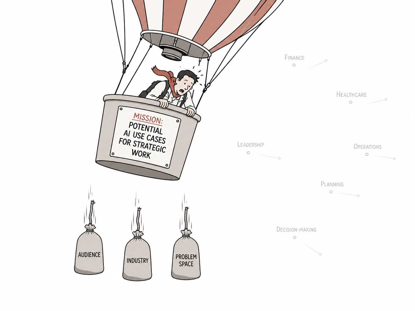Illustration of feeling untethered
