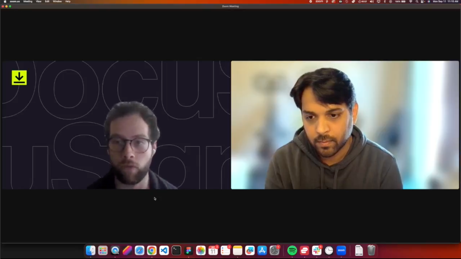 Video interview with an account executive